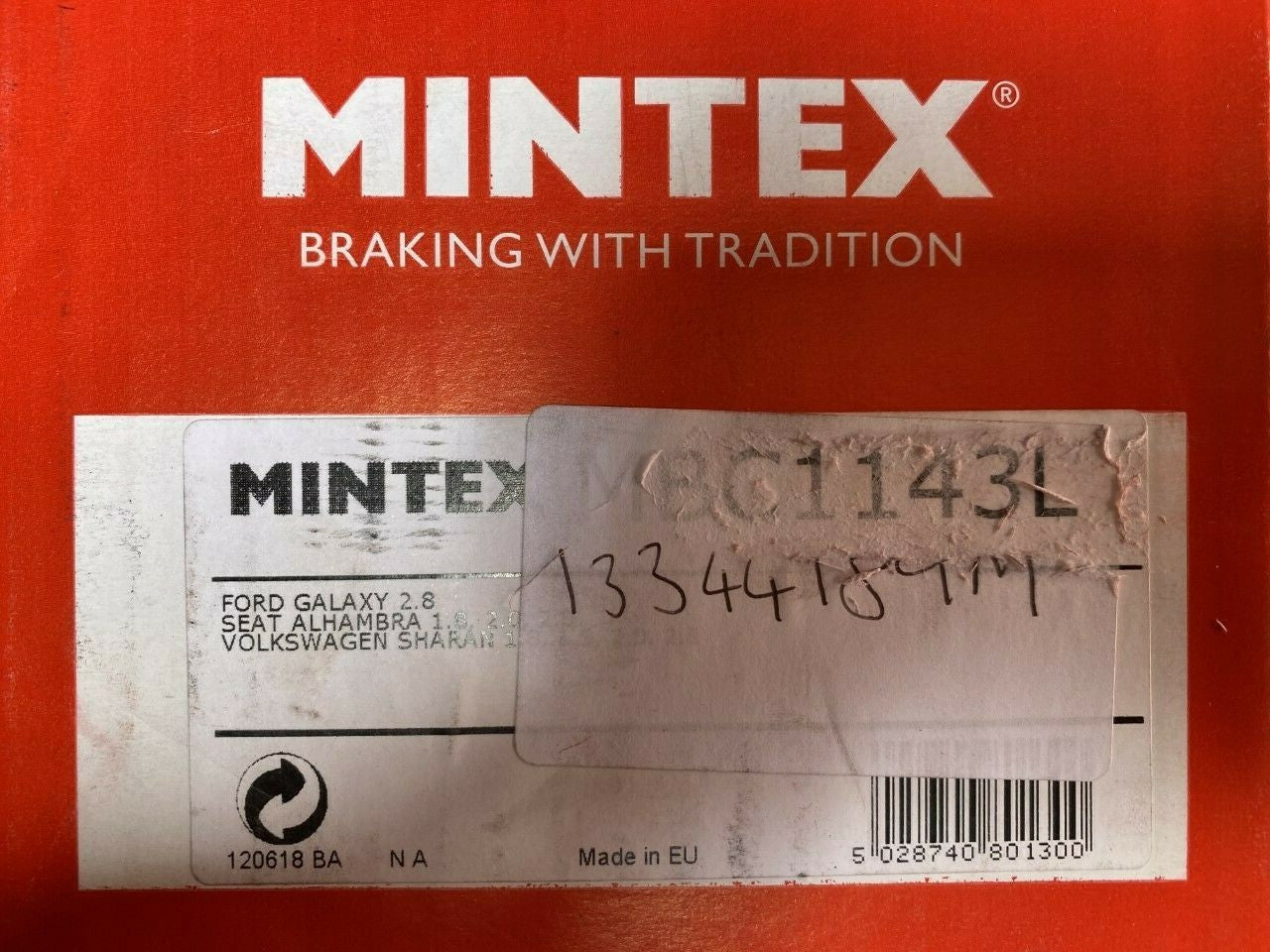 Mintex MBC1143L CA1782 Brake Caliper Near Side fits VW Volkswagen
