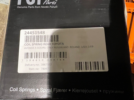 NF 24451548 Rear  Coil Spring fits Toyota Avensis