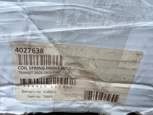 Lesjofors 4027638 Front Coil Spring fits Ford Transit 260S-280S FWD 2006 - on