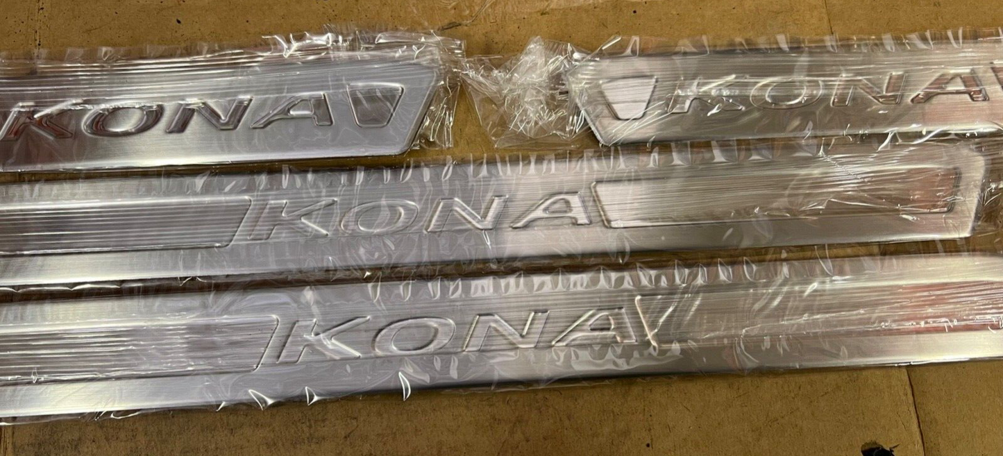 HYUNDAI KONA GENUINE SILL PROTECTOR SET STAINLESS STEEL  J9450ADE00ST