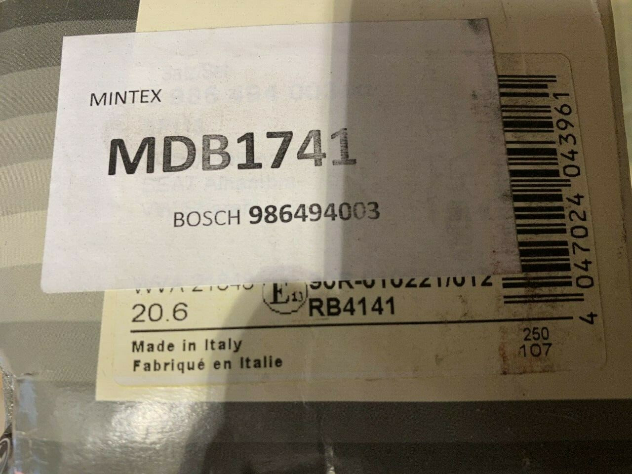 Bosch 0986494003 Brake Pad Set fird Ford Seat VW Volkswagon