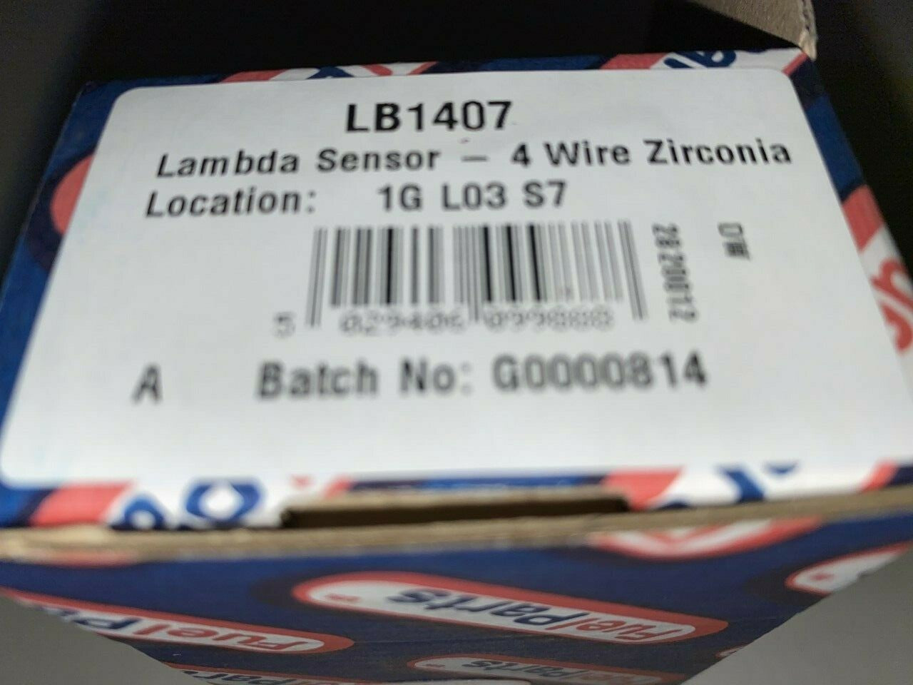 Fuel Parts LB1407 Lambda Sensor Oxygen o2 Sensor fits MG Rover