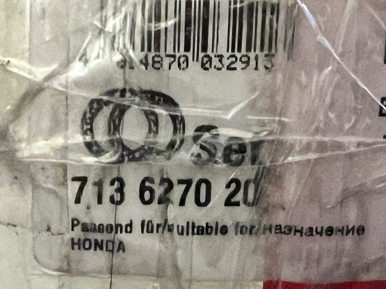 FAG 713627020 Rear Wheel Bearing Kit fits Honda Accord