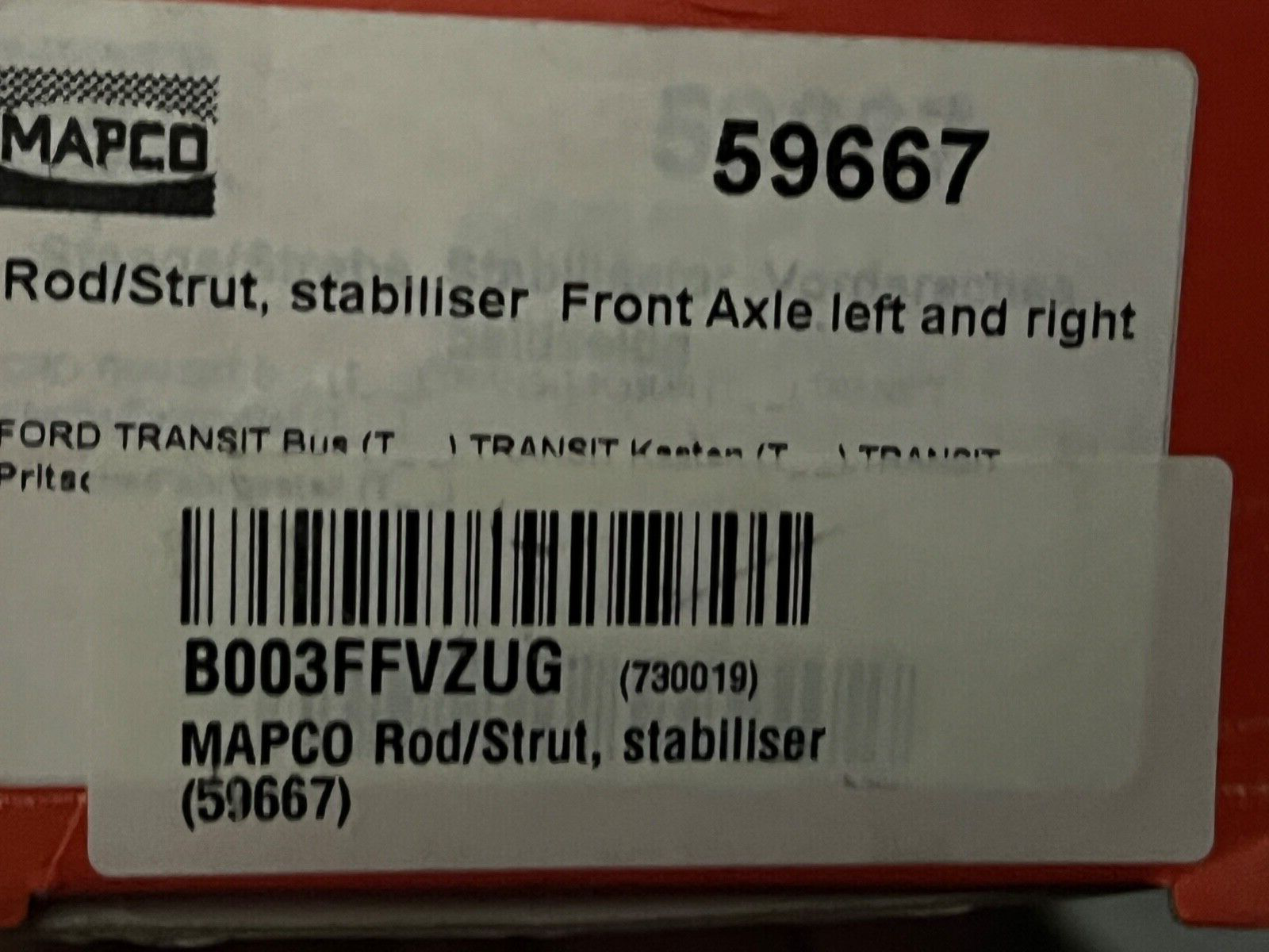 Mapco 59667 Front Stabilizer Drop Link fits Ford Transit