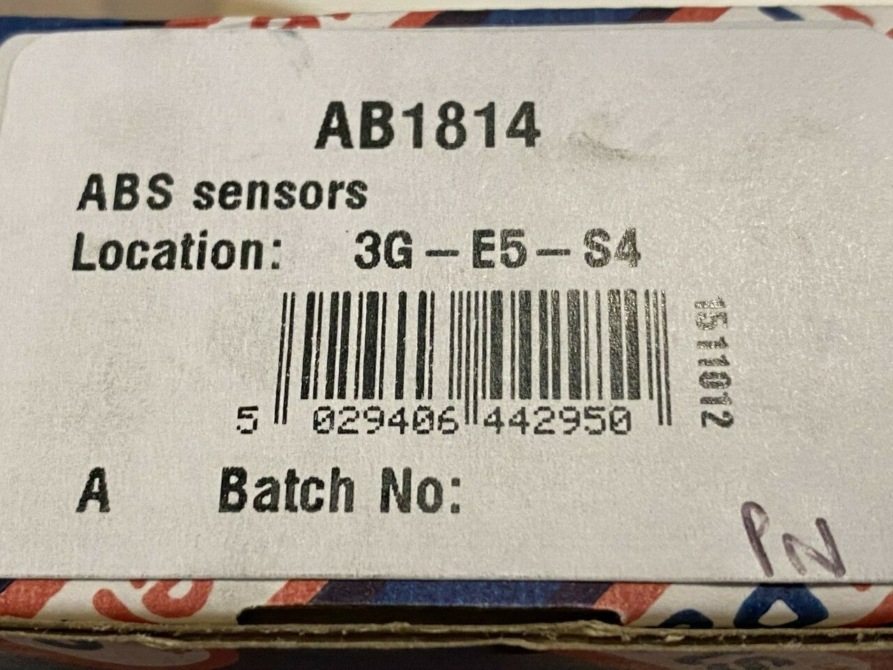Fuel Parts AB1814 Wheel Speed Sensor ABS Sensor