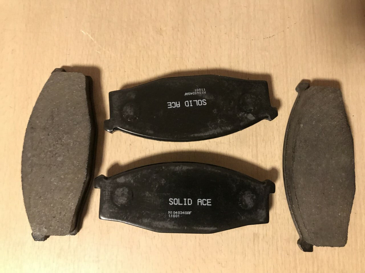 Front Brake Pads fits Nissan Cabstar 1989-1994 2.0 2.5TD SolidAce N104034