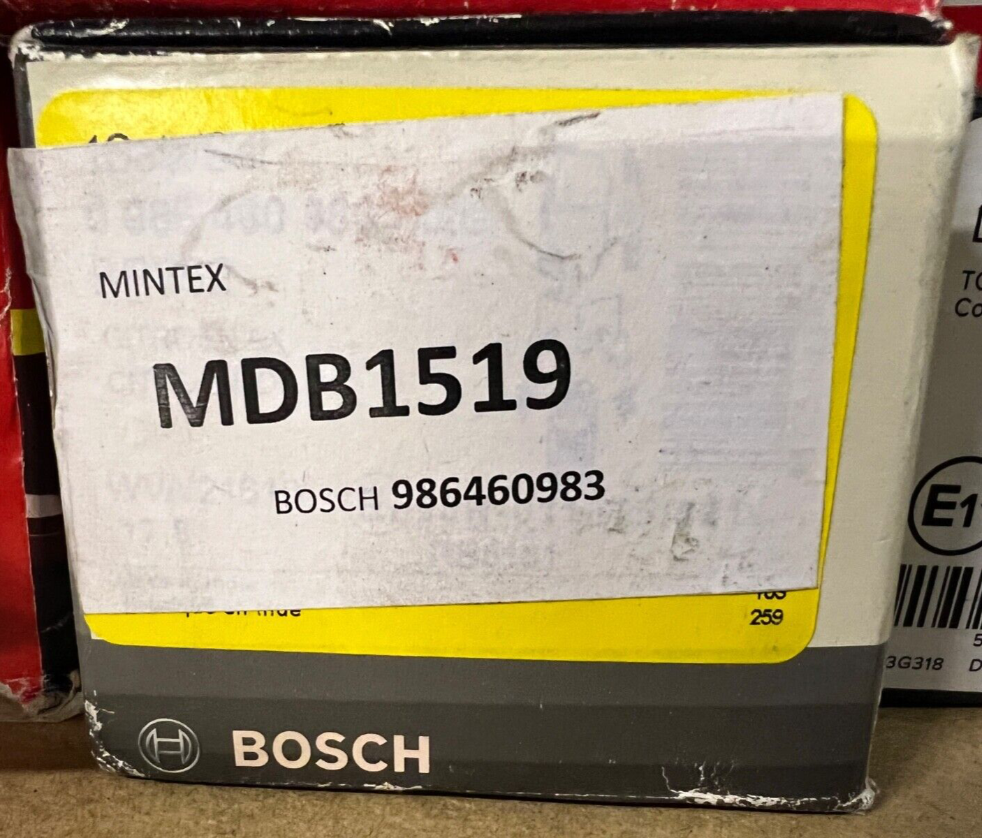 Bosch 986460983 Front Brake Pads fits Citroen ZX 1.6 1991-1998