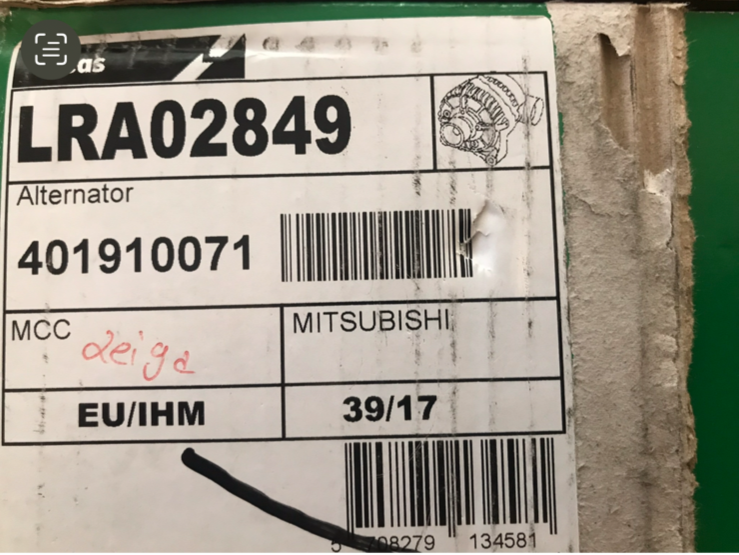 Lucas LRA02849 Alternator 12V 85A 12 Volt 85 Amp fits Mitsubishi Smart
