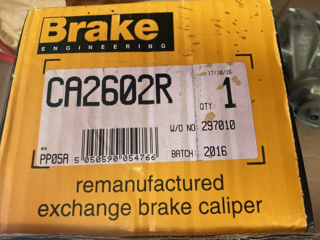 Brake Engineering CA2602R Brake Caliper fits Citroen Fiat Peugeot