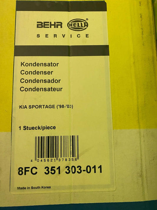 Hella 8FC351303-011 AC Air Conditioning Condenser fits Kia Sportage