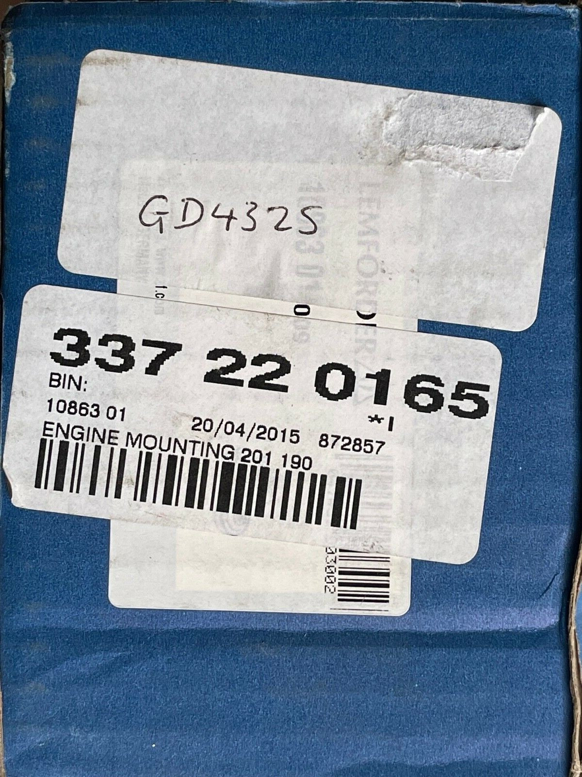 Lemforder 1086301 Bush-Mounting Engine Mount fits Mercedes 190