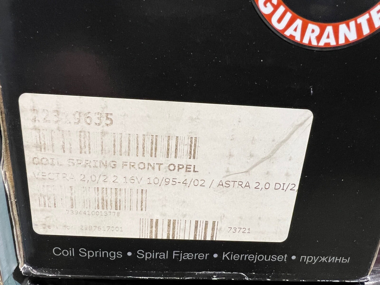 NF Parts 22319635 4063453 Front Coil Spring fits Vauxhall Opel