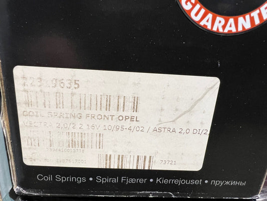 NF Parts 22319635 4063453 Front Coil Spring fits Vauxhall Opel