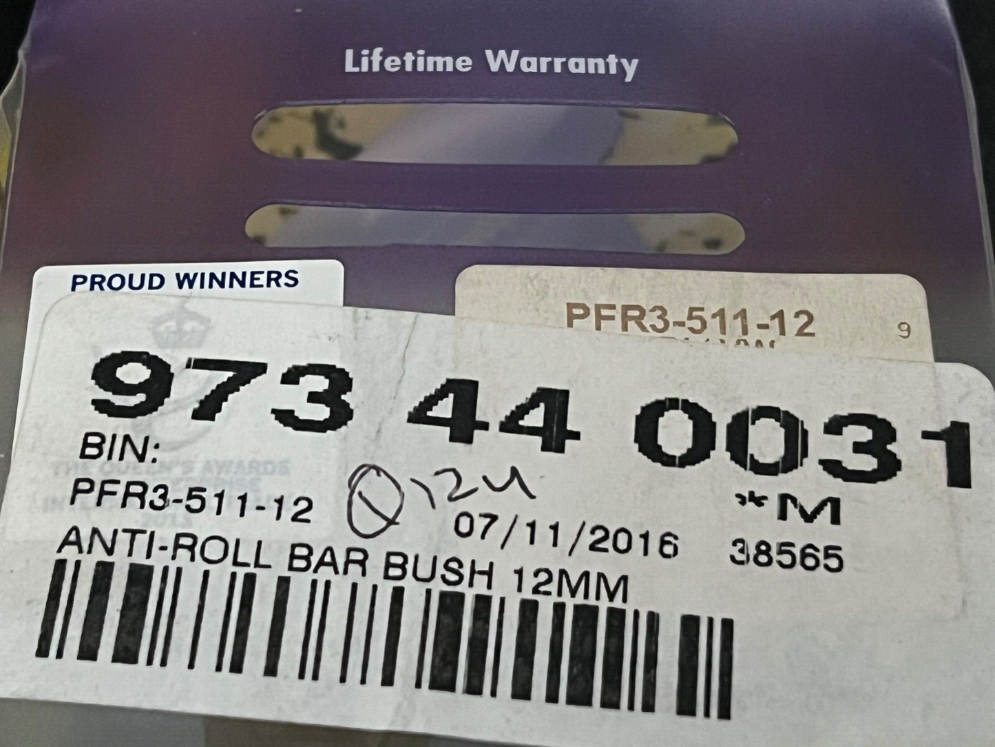 Powerflex PFR3-511-12 Rear Anti Roll Bar Mount Bush 12mm