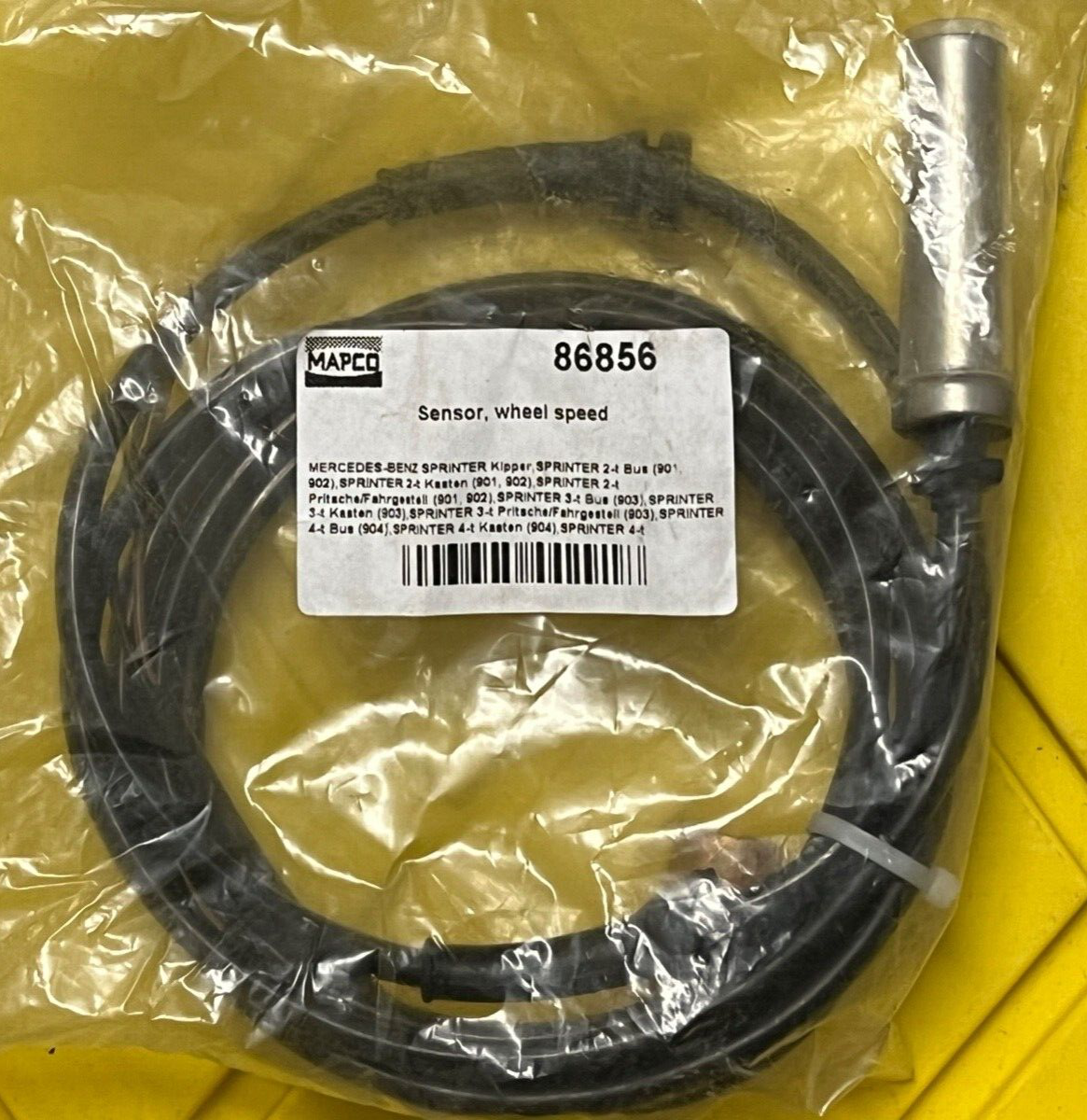 Mapco 86856 Front ABS Wheel Speed Sensor fits Mercedes Sprinter VW LT28-46