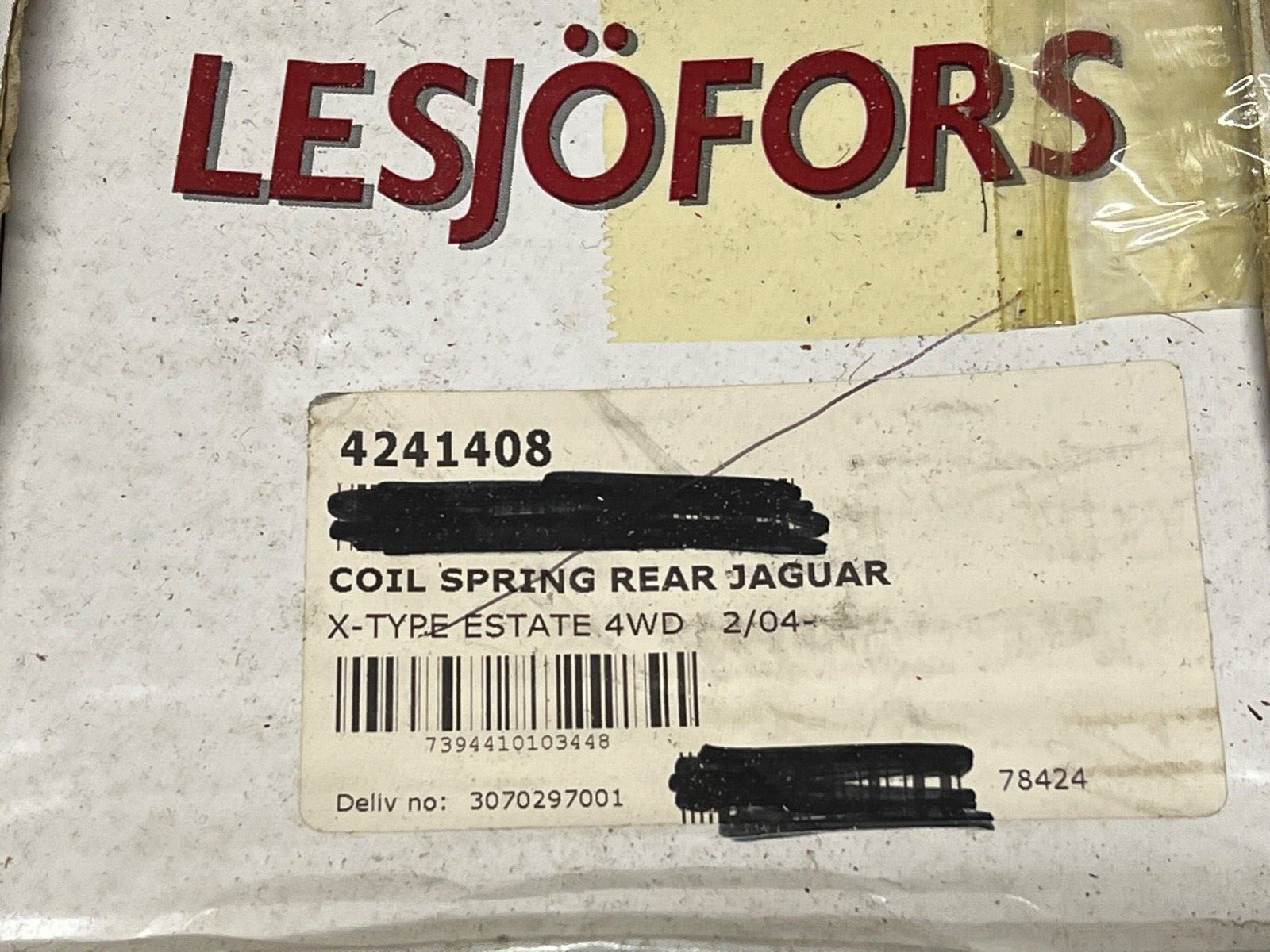 Lesjofors 4241408 Rear Coil Spring fits Jaguar X Type Estate 4WD 2004 onwards