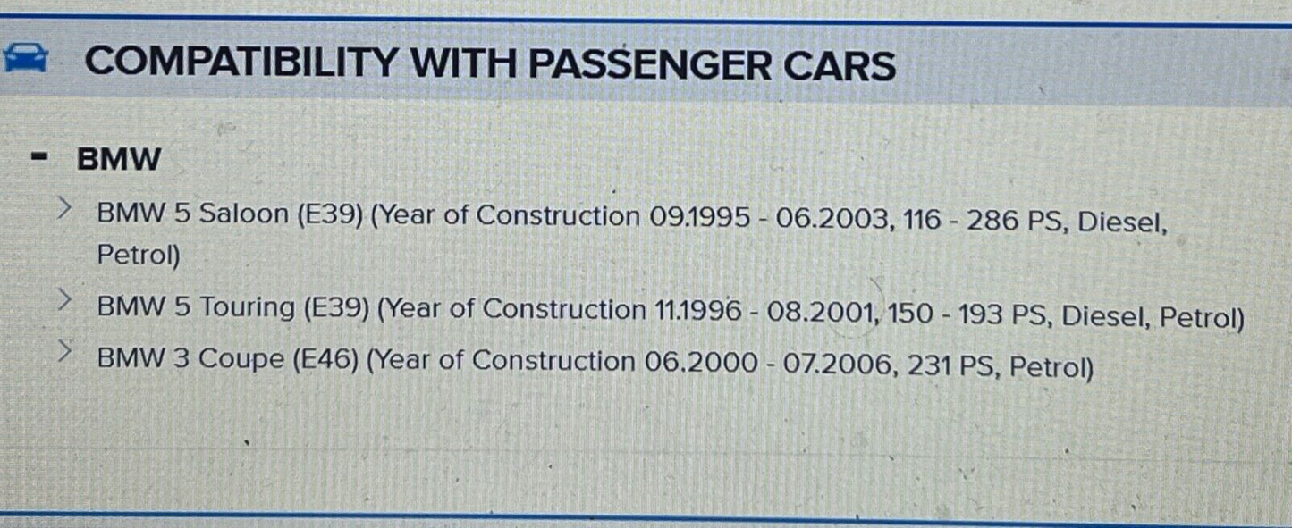 Gabriel GK114 Front Top Strut Mount fits BMW 5 Series E39 3 Series E46