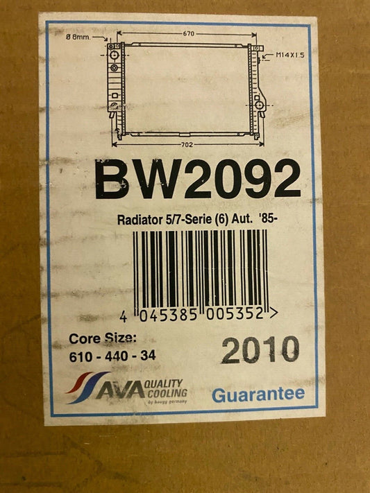 AVA BW2092 Radiator fits BMW