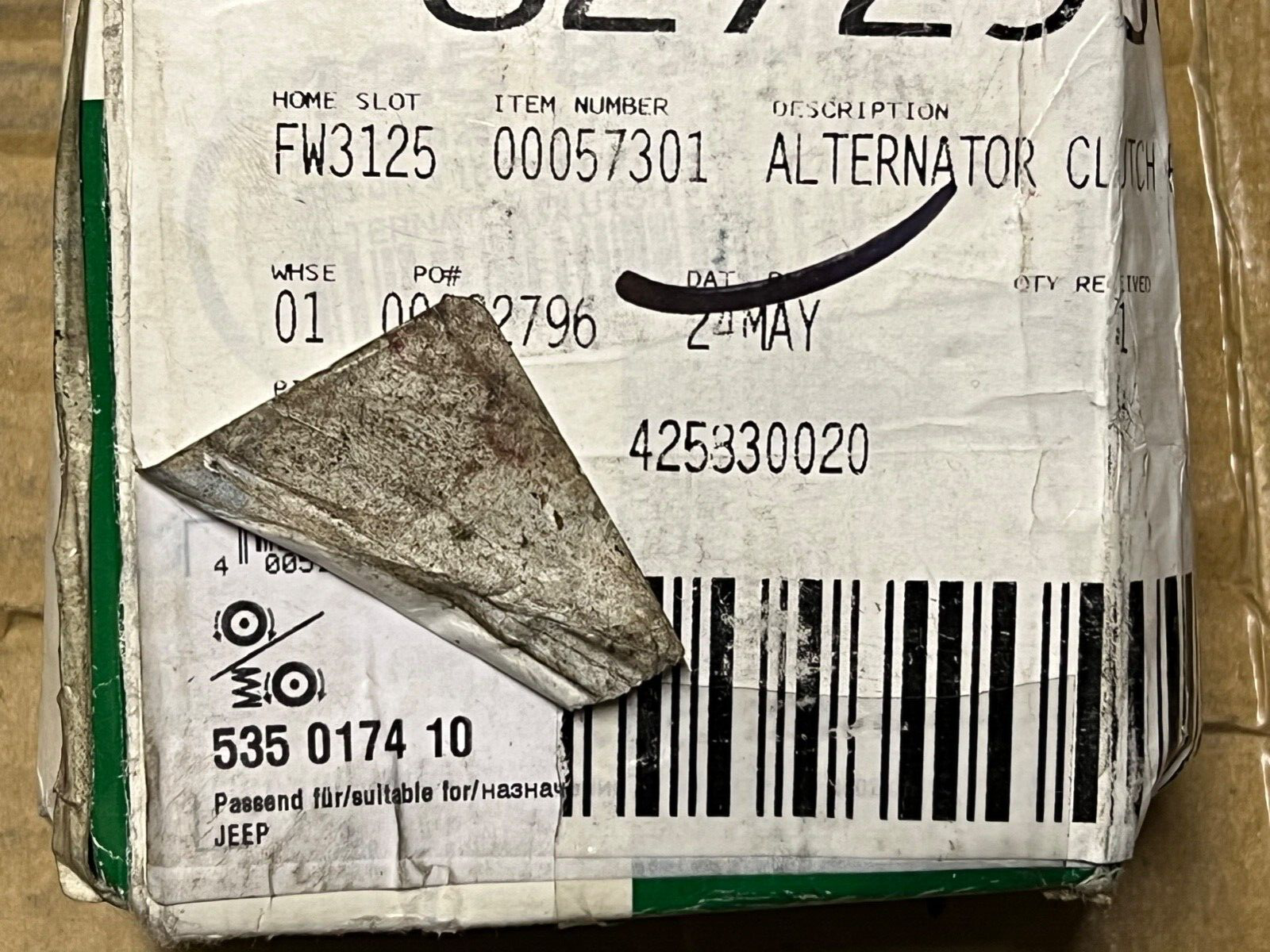 INA Alternator Freewheel Clutch - Part No - 535017410