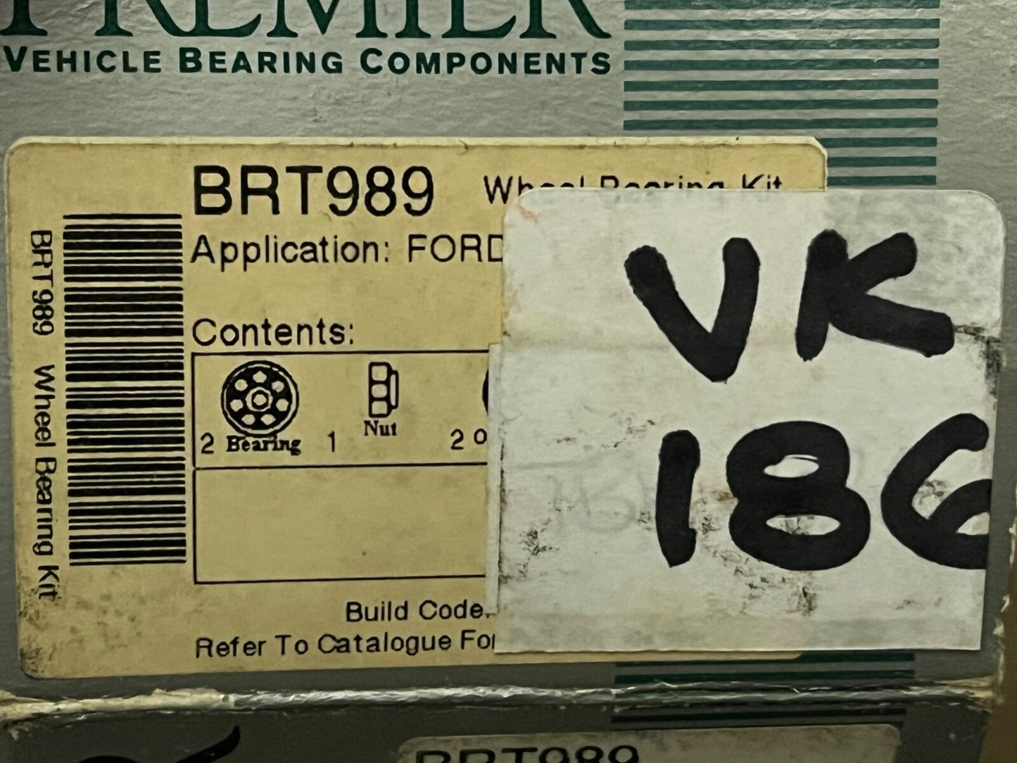 Premier BRT989 Wheel Bearing 60mm fits Ford Sierra MK1 1982-1986