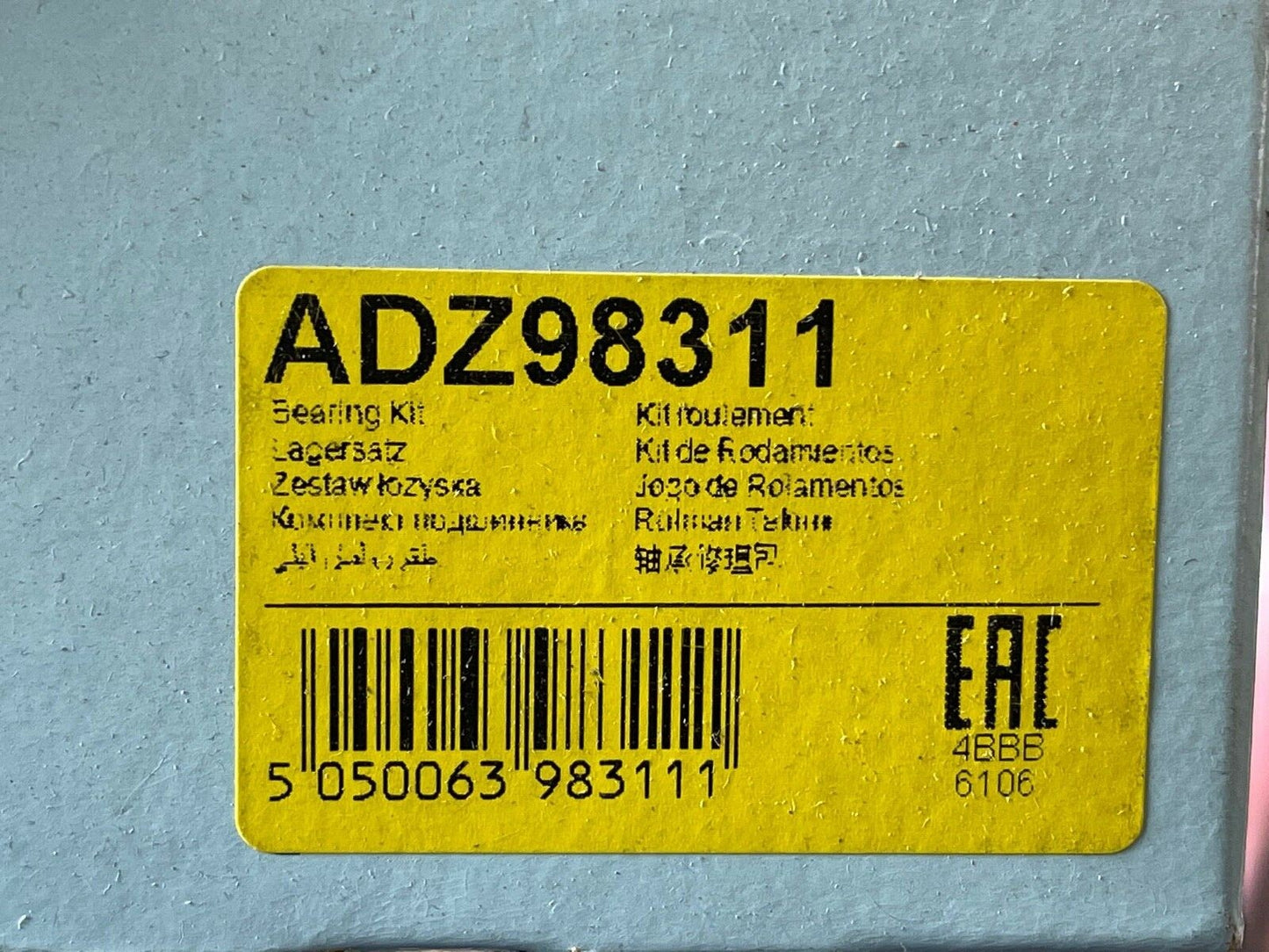 Blue Print ADZ98311 Rear Wheel Bearing Kit fits Renault Vauxhall Opel
