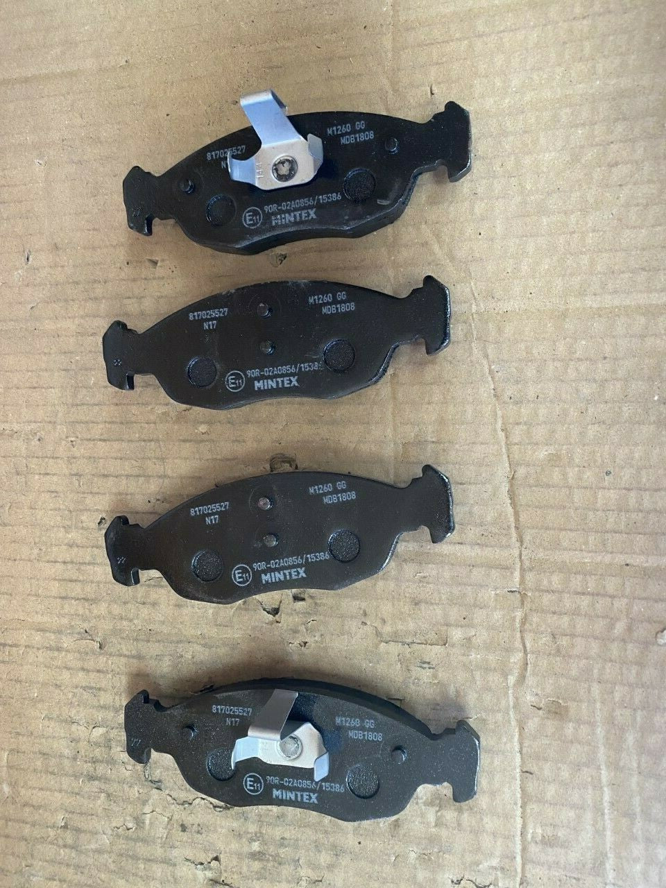 Mintex MDB1808 Front Brake Pad Set fits Citroen Peugeot