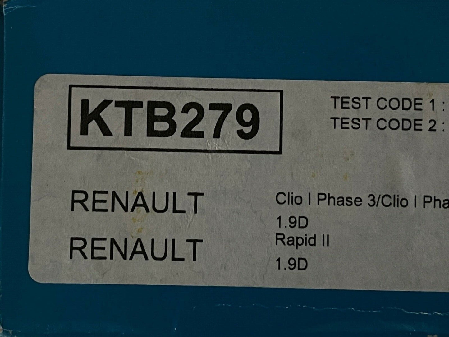 Dayco KTB279 Timing Belt Kit fits Renault