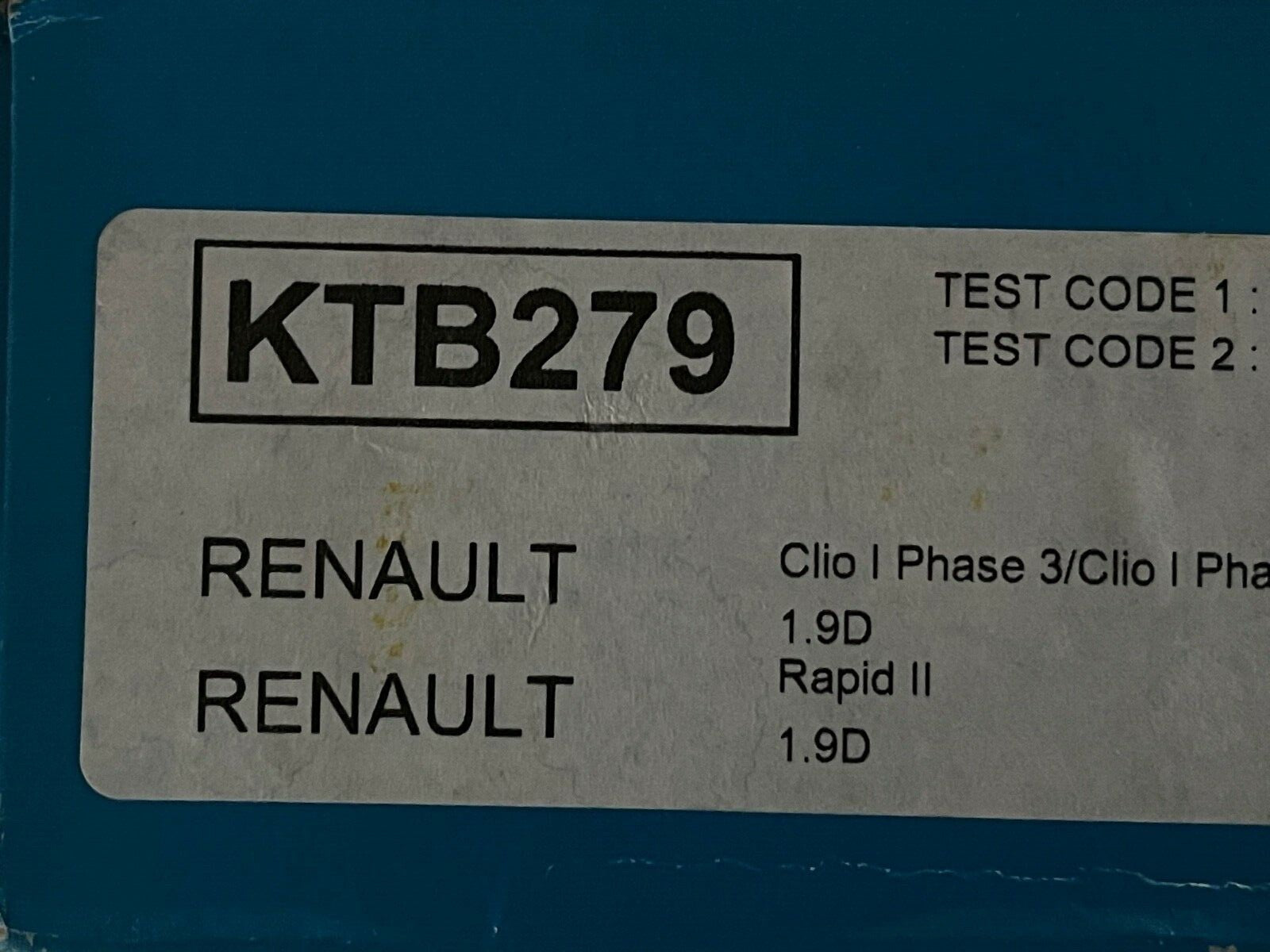 Dayco KTB279 Timing Belt Kit fits Renault