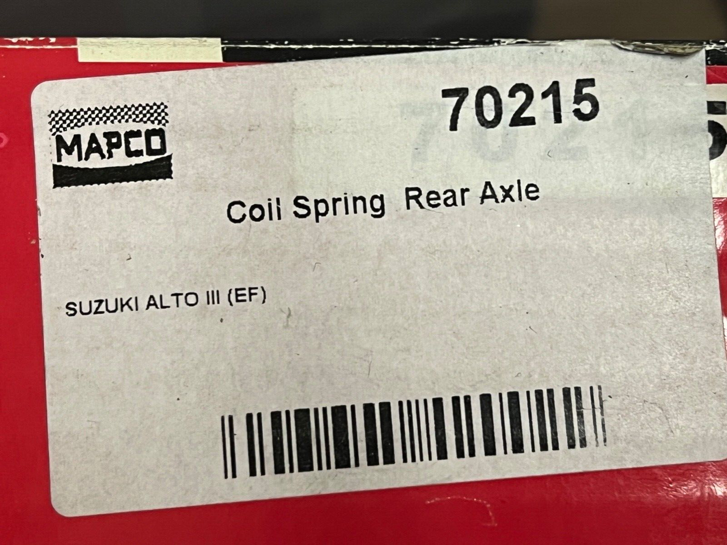 Mapco 70215 Rear Coil Spring fits Suzuki Alto MK3 (EF)