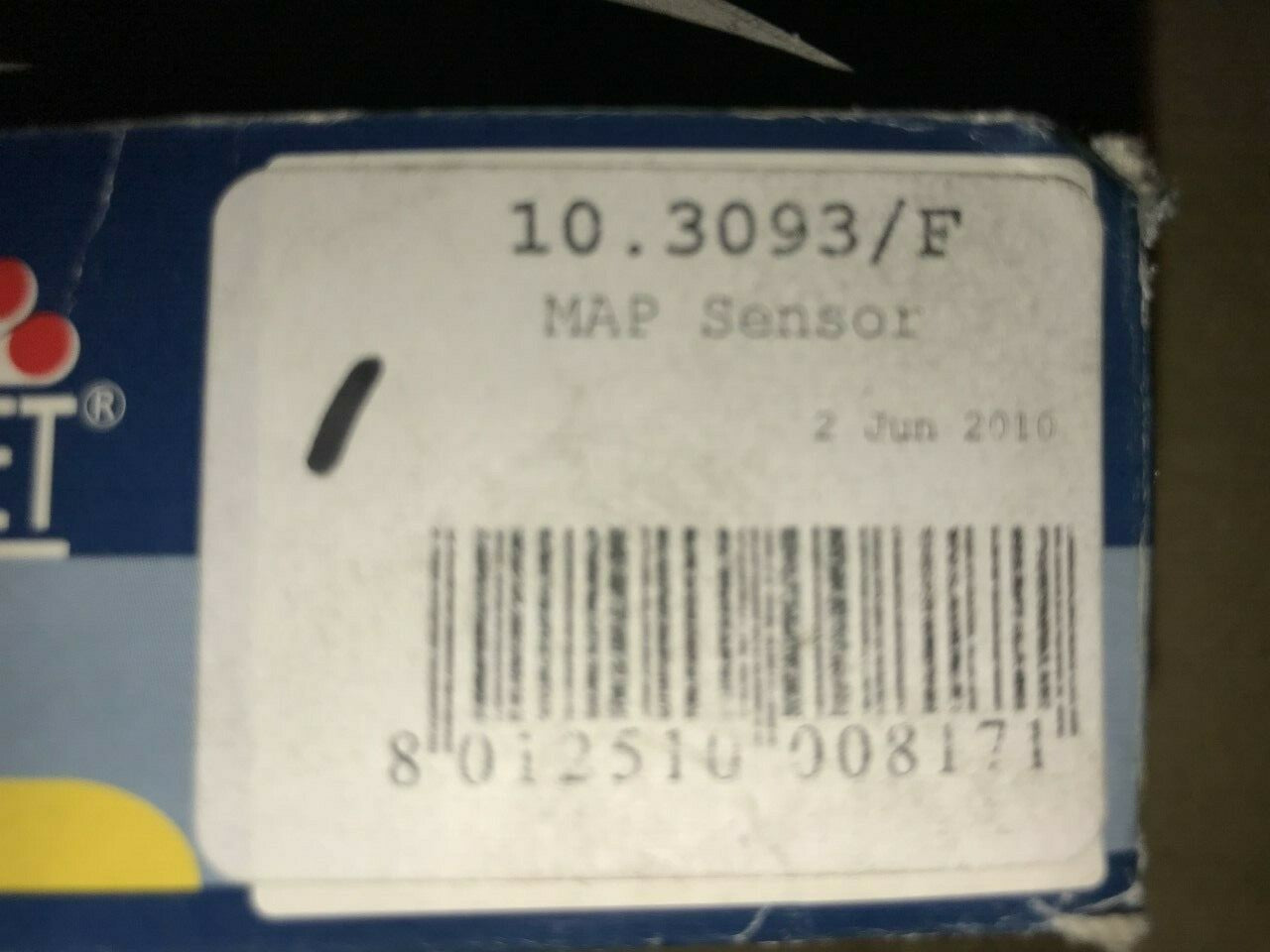 MAP Sensor Ford Courier Escort Fiesta KA 1991-2003 Facet 103093F