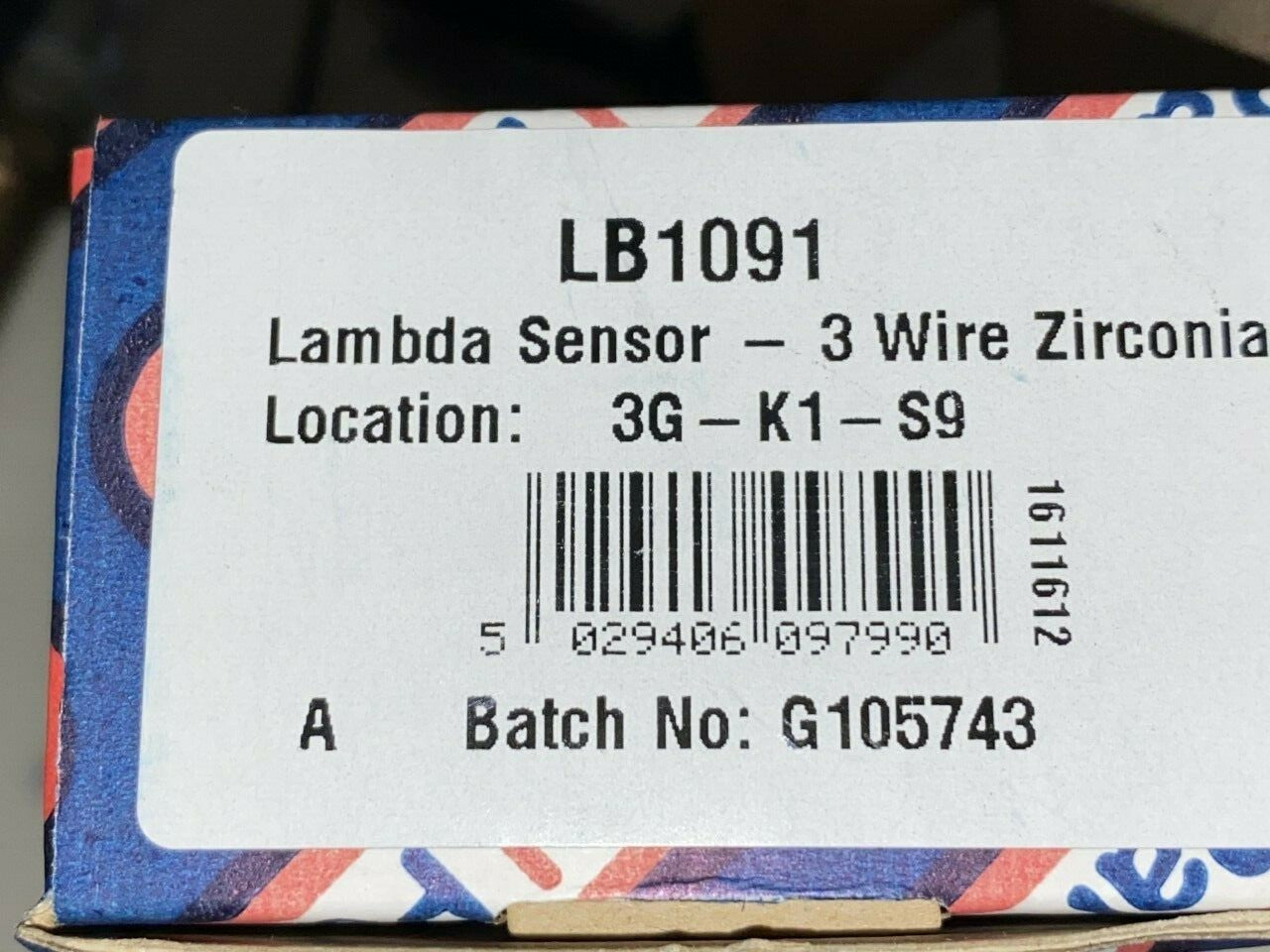 Fuel Parts LB1091 Lambda Oxygen o2 Sensor