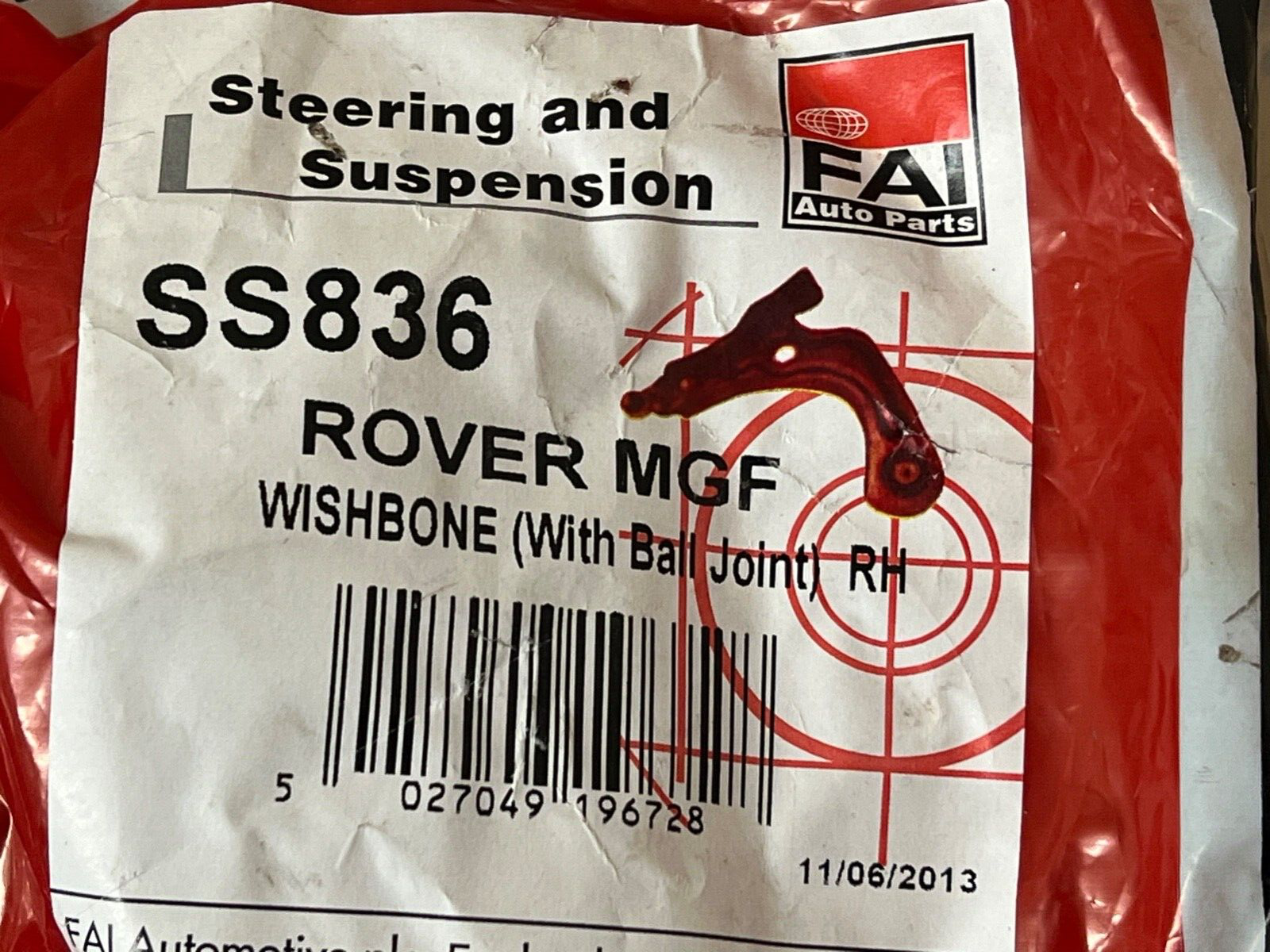 FAI SS836 Front Off Side Right Hand Wishbone Track Control Arm fits Rover MG