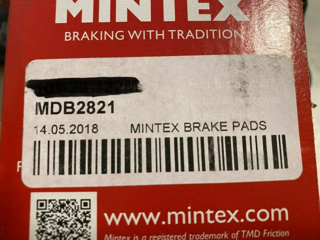 Mintex MDB2821 Brake Pad Set