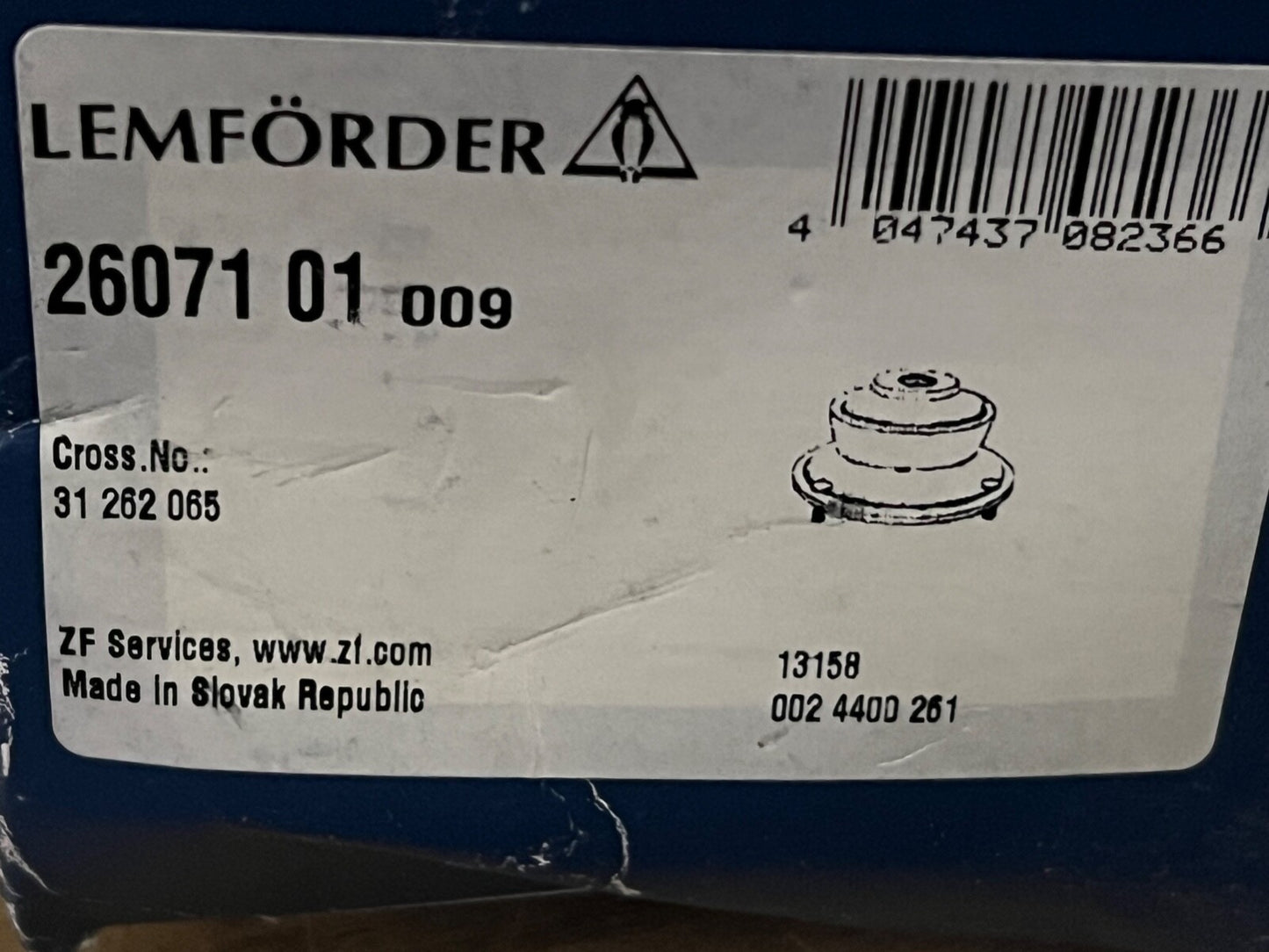 Lemforder 2607101 Rear Top Strut Mount fits Volvo S60 S80 V70