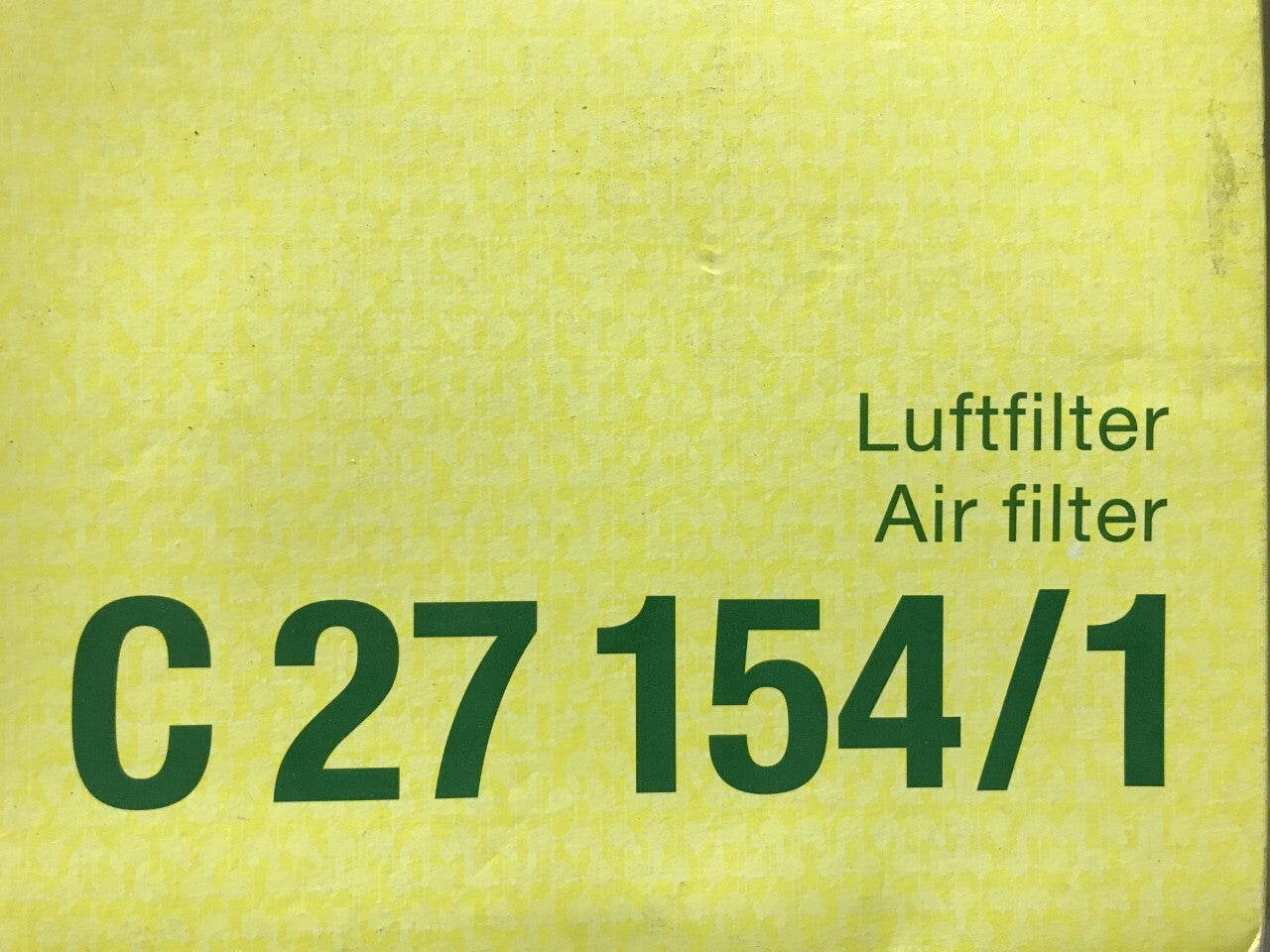 MANN C27154/1 Air Filter VW Golf 1991-1997 VW Vento 1991-1998