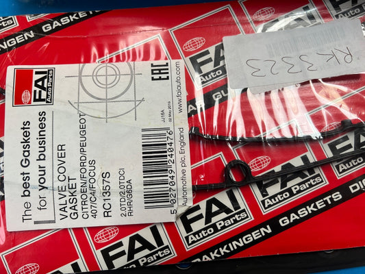 FAI RC1357S Rocker Cover Valve Cover Gasket fits Citroen Fiat Ford Peugeot Volvo