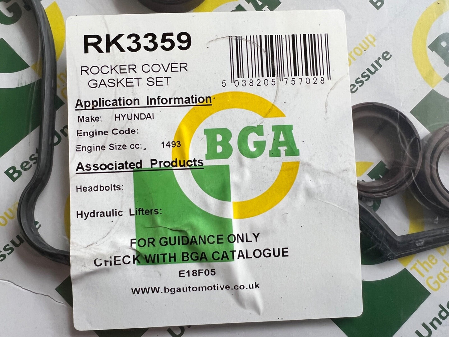 BGA Rocker Cover Box Gasket Set Fits Hyunda 1.5 CRDi