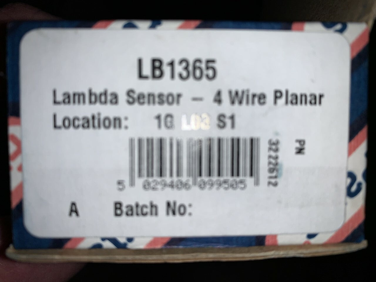 Fuel Parts LB1365 Lambda Sensor Oxygen o2 Sensor  fits Alfa Romeo Fiat