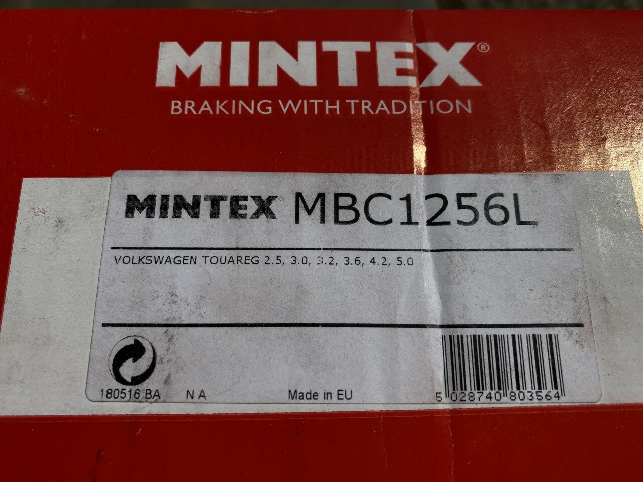 Mintex MBC1256L CA2665 Brake Caliper Left Hand Side fits VW Volkswagon