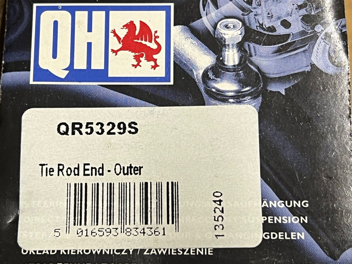 QH QR5329S Track Rod End Fits Citroen C5