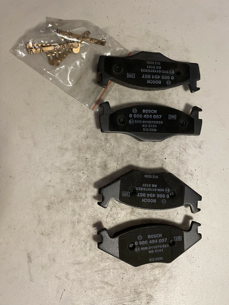 Bosch 0986494057 Front Brake Pad Set