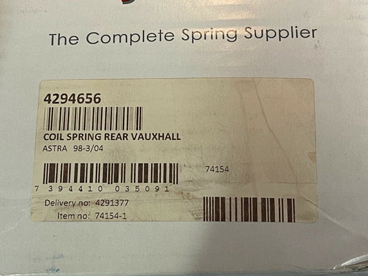 Lesjofors 4294656 Rear Coil Spring fits Vauxhall Opel