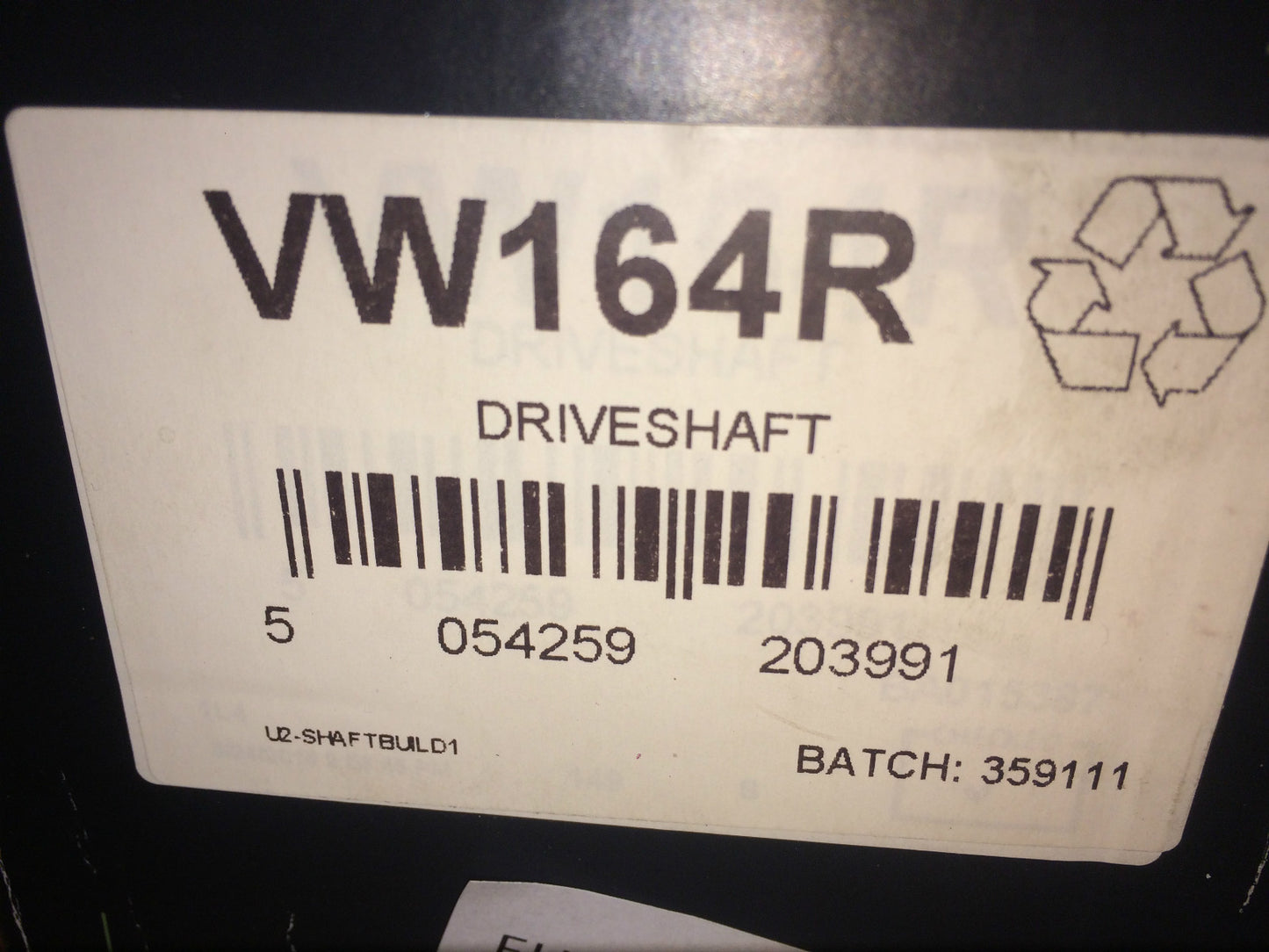 Driveshaft Off Side Audi TT Seat Leon Toledo Skoda Octavia VW Bora Golf VW164R