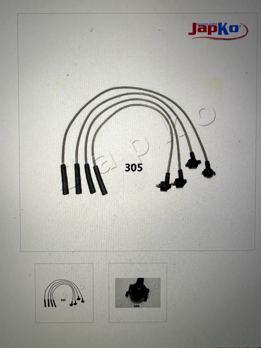 Japko 132305 Ignition Coil Leads Set fits Mazda Ford