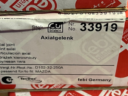 febi 33919 Inner Rack End Tie Rod fits Mazda Demio