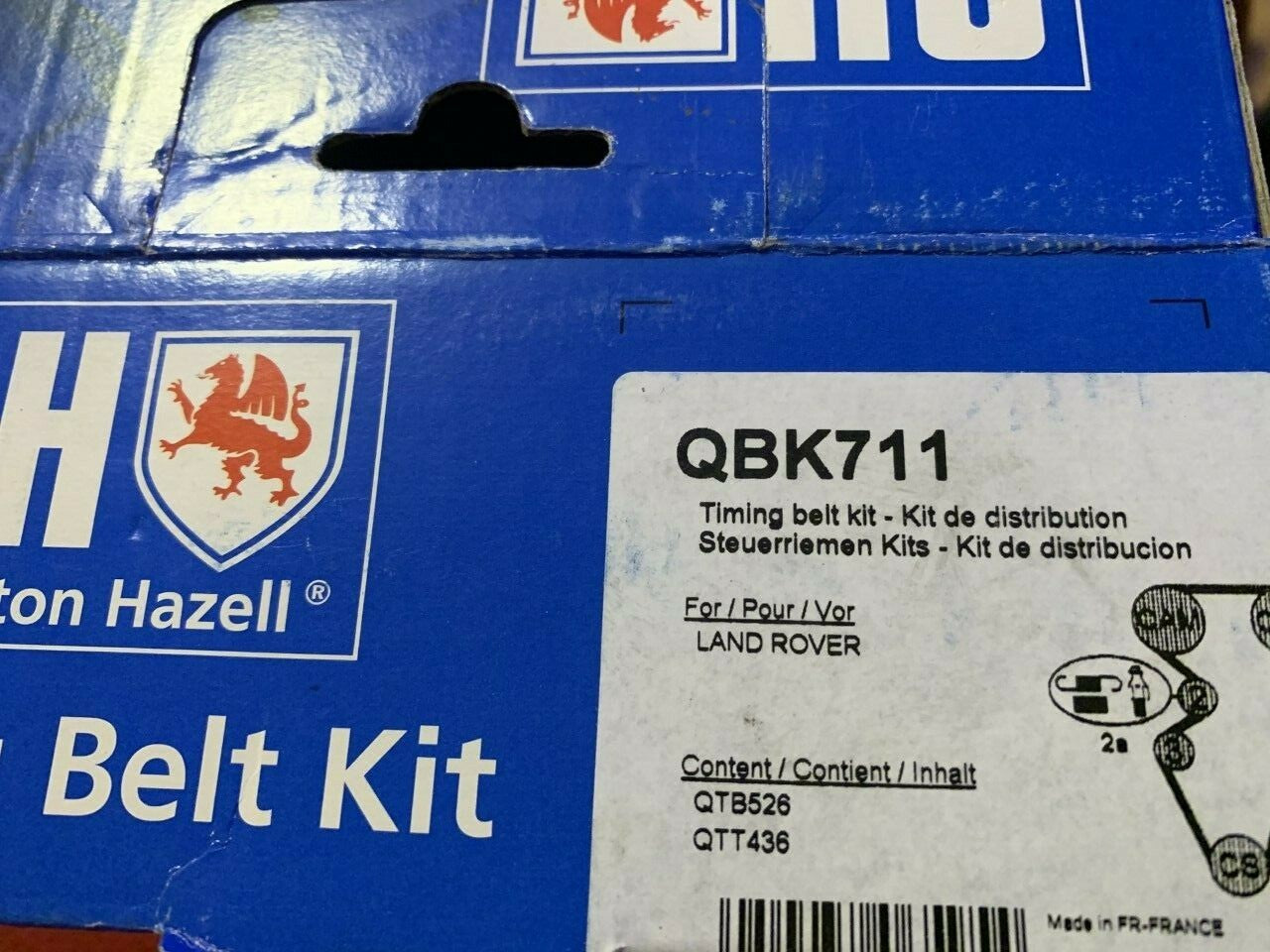 QH QBK711 Timing Belt Kit fits Land Rover