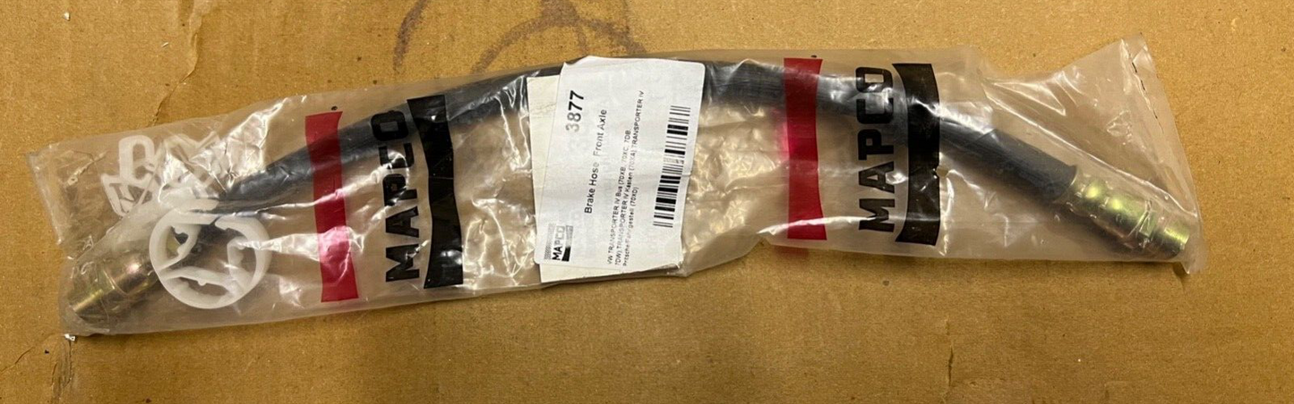 Mapco 3877 Front Off Side Right Flexi Brake Hose 340 mm fits VW Transporter T4