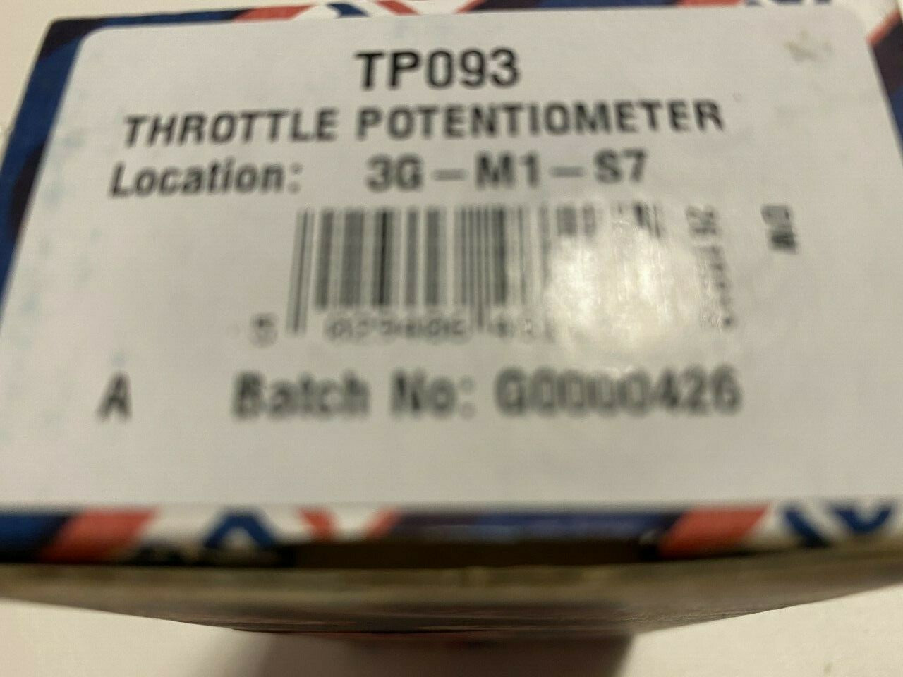 Fuel Parts TP093 Throttle Potentiometer Throttle Position fits Citroen Peugeot