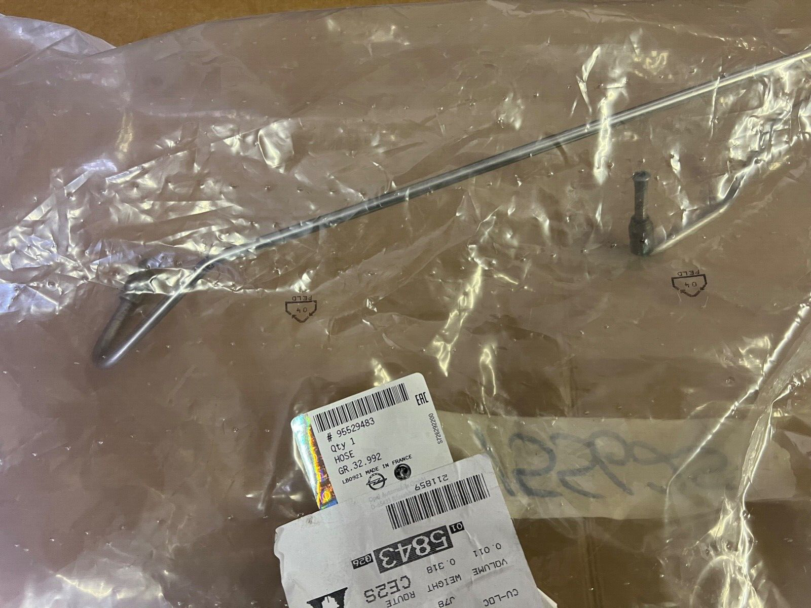 Genuine Vauxhall 95529483 DPF Pressure Sensor & Pipes