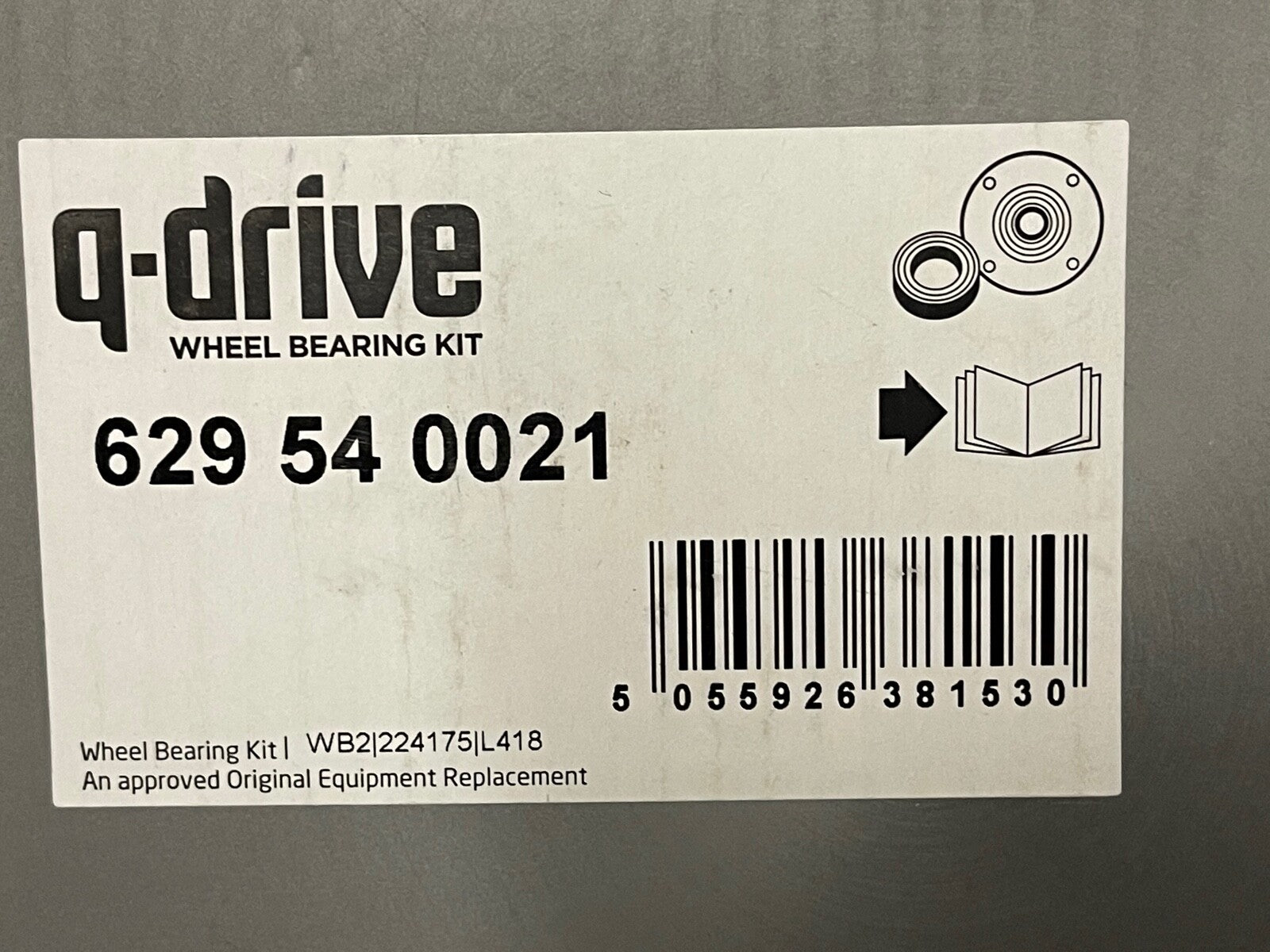 Q Drive 629540021 Wheel Hub Bearing fits Citroen